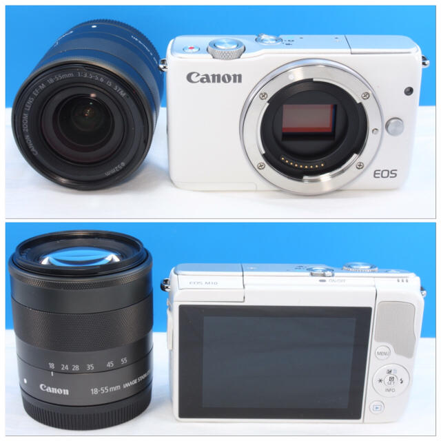 ✨新品 ✨Wi-Fi内蔵 自撮り最適❤️キャノンEOS M10‼️ スマホ/家電/カメラのカメラ(ミラーレス一眼)の商品写真