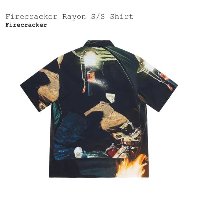 supreme Firecracker Rayon S/S Shirt Sサイズ