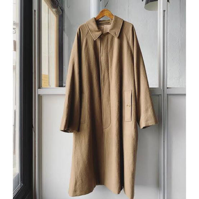 COMOLI(コモリ)のcomoli リネンウールバルカラーコート　sise3 メンズのジャケット/アウター(ステンカラーコート)の商品写真