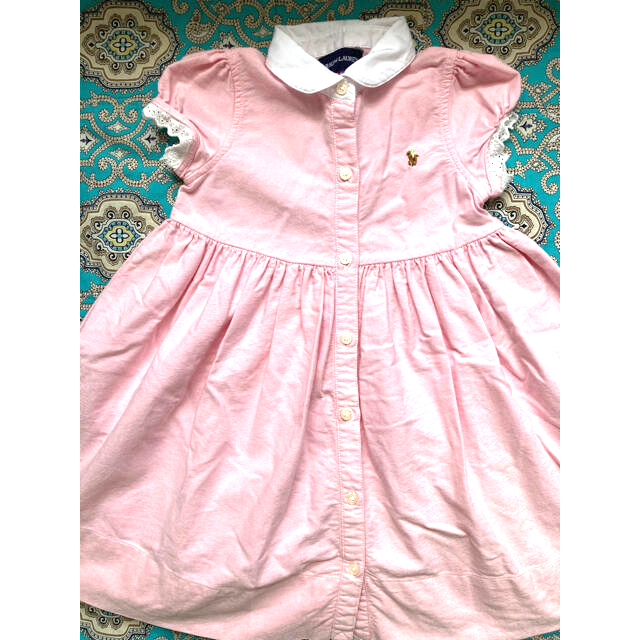 Ralph Lauren(ラルフローレン)のラルフローレン　３Ｔ　ピンク　ワンピース キッズ/ベビー/マタニティのキッズ服女の子用(90cm~)(ワンピース)の商品写真