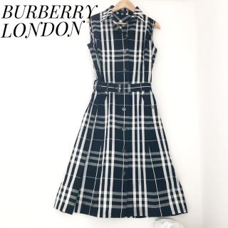 バーバリー(BURBERRY)の☆アマルフィ様専用☆BURBERRY バーバリーワンピース ノースリーブ(ひざ丈ワンピース)