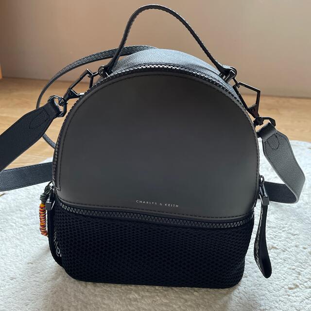 Charles and Keith(チャールズアンドキース)のメッシュディテールバックパック/Mesh Detal Backpack レディースのバッグ(リュック/バックパック)の商品写真