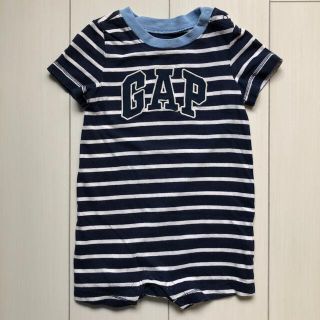 ギャップ(GAP)のGAP ロンパース　半袖　ボーダー(ロンパース)