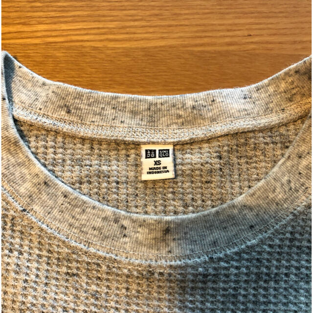 UNIQLO(ユニクロ)の【ユニクロ　UNIQLO】ワッフル　ロンT レディースのトップス(Tシャツ(長袖/七分))の商品写真