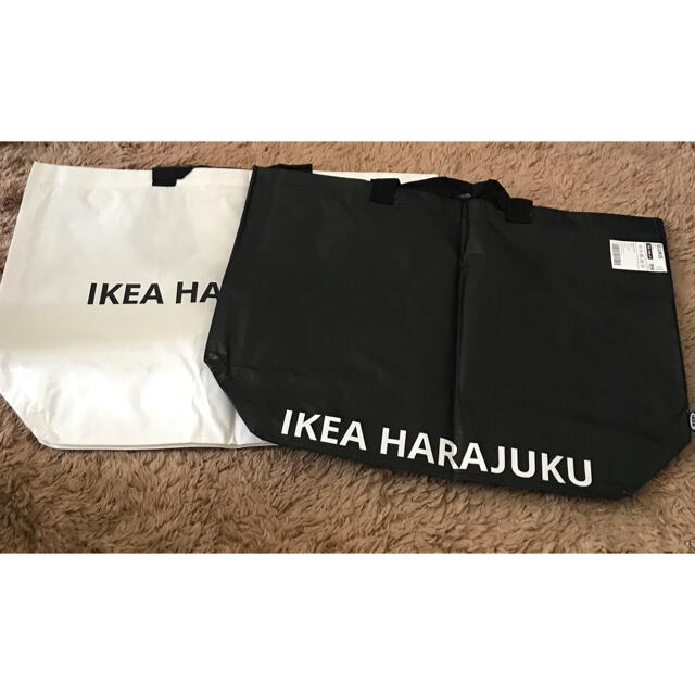 IKEA(イケア)のIKEA エコバック　HARAJUKU 中白黒 レディースのバッグ(エコバッグ)の商品写真