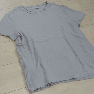 プラダ(PRADA)のPRADA★フェイクレイヤード半袖Tシャツ/グレージュ/Lサイズ(Tシャツ/カットソー(半袖/袖なし))