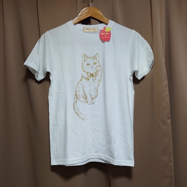 franche lippee(フランシュリッペ)のショコラ様☆franche lippee　シルエットねこ　Tシャツ レディースのトップス(Tシャツ(半袖/袖なし))の商品写真