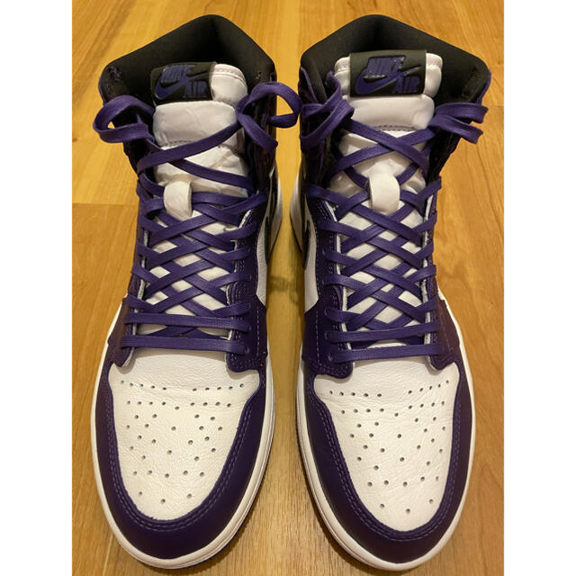 NIKE(ナイキ)のNIKE AIR JORDAN 1 COURT PURPLE 27.5 美中古 メンズの靴/シューズ(スニーカー)の商品写真