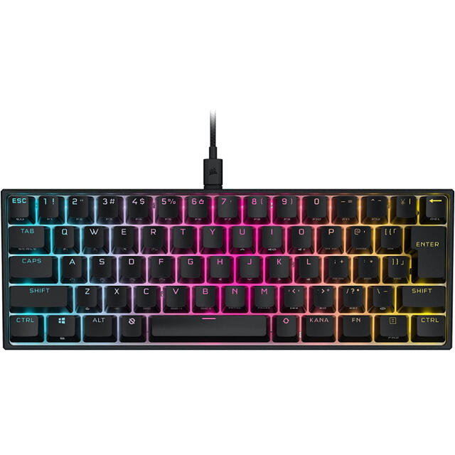 (ほぼ新品) CORSAIR K65 RGB MINI スマホ/家電/カメラのPC/タブレット(PC周辺機器)の商品写真