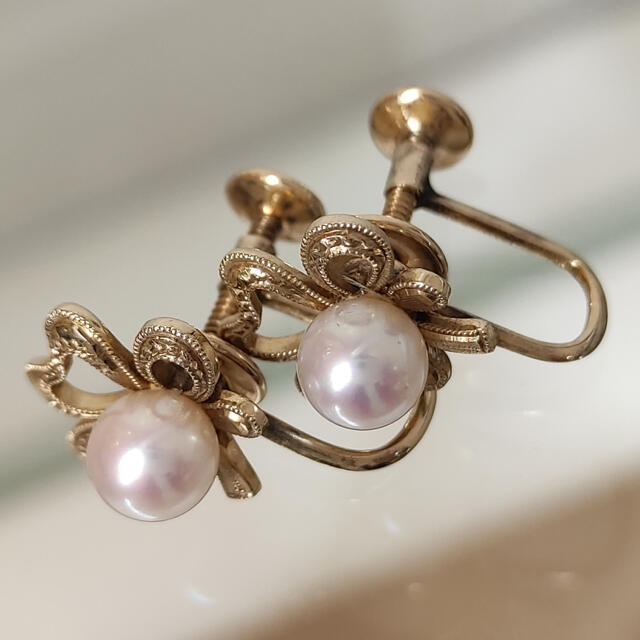 MIKIMOTO パール 5イヤリング 神楽坂宝石の通販 by ジュウル(神楽坂宝石)買取 販売|ミキモトならラクマ - ※お値下げ不可 ミキモト K14 定番低価