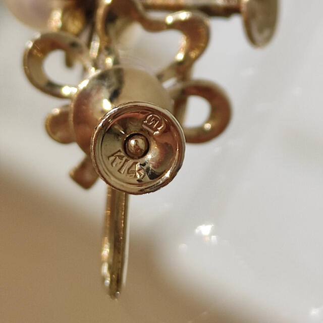 MIKIMOTO パール 5イヤリング 神楽坂宝石の通販 by ジュウル(神楽坂宝石)買取 販売|ミキモトならラクマ - ※お値下げ不可 ミキモト K14 定番低価