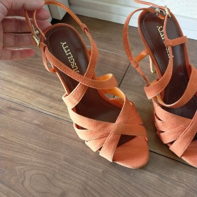 サンダル　オレンジ レディースの靴/シューズ(サンダル)の商品写真