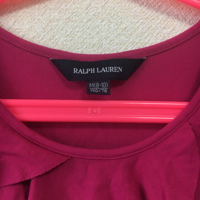 Ralph Lauren(ラルフローレン)の【Ralph Lauren】フリルワンピース　140cm キッズ/ベビー/マタニティのキッズ服女の子用(90cm~)(ワンピース)の商品写真