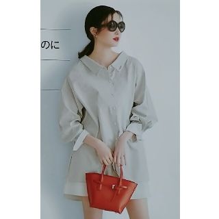 フォクシー(FOXEY)のリズナ様☆FOXEY NEWYORK COLLECTION　オーバーシャツ　40(シャツ/ブラウス(長袖/七分))