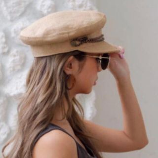 ルームサンマルロクコンテンポラリー(room306 CONTEMPORARY)の【美品】BRIXTON KAYLA STRAW CAP(キャスケット)