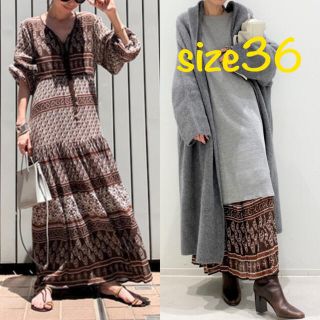 アパルトモンドゥーズィエムクラス(L'Appartement DEUXIEME CLASSE)のL'Appartement【ブルーボヘム】Printed Long Dress(ロングワンピース/マキシワンピース)