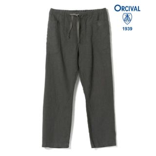 オーシバル(ORCIVAL)のORCIVAL リネン100% パンツ チャコール グレー(その他)