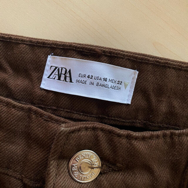 ZARA(ザラ)のZARA ハイライズキュロットデニムパンツ レディースのパンツ(キュロット)の商品写真