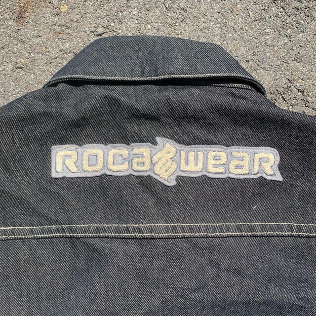 Rocawear(ロカウェア)の『超希少』roca wear デニムジャケット　黒　XL メンズのジャケット/アウター(Gジャン/デニムジャケット)の商品写真