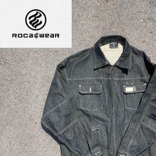 ロカウェア(Rocawear)の『超希少』roca wear デニムジャケット　黒　XL(Gジャン/デニムジャケット)