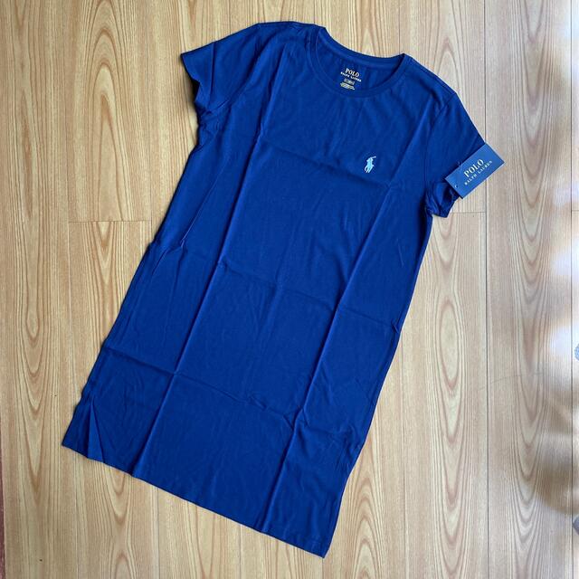 POLO RALPH LAUREN(ポロラルフローレン)の「新品」POLO RALPH LAUREN ロングドレスTシャツ M レディースのトップス(Tシャツ(半袖/袖なし))の商品写真