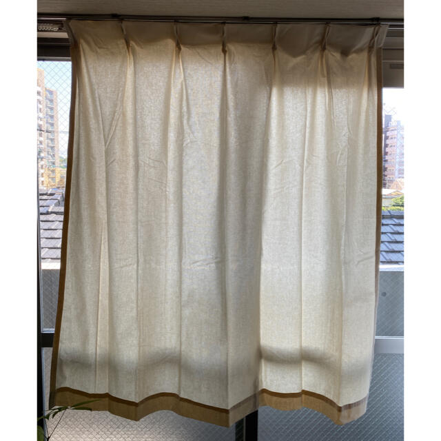 クーポン対象外 綿洗いざらし平織ノンプリーツカーテン - 無印良品 綿 クーポン対象外 綿洗いざらし平織ノンプリーツカーテン - 無印良品 綿