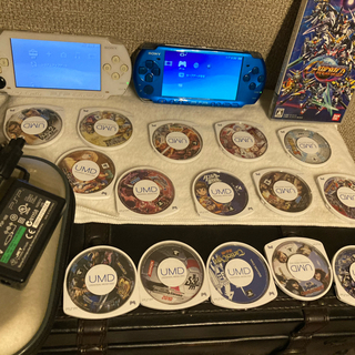 プレイステーションポータブル(PlayStation Portable)のPSP 2台本体　セット(携帯用ゲーム機本体)