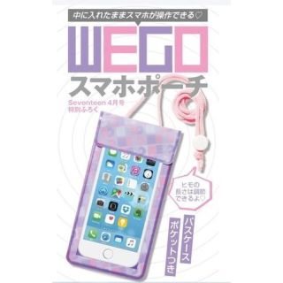 ウィゴー(WEGO)の【WEGO】パスケースポケットつきスマホポーチ(モバイルケース/カバー)