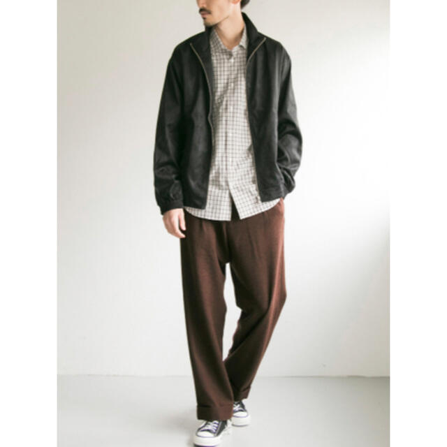 URBAN RESEARCH(アーバンリサーチ)の【新品未使用タグ付き】国内生地使用 Wool tuck wide pants メンズのパンツ(スラックス)の商品写真