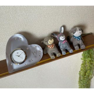 ウェッジウッド(WEDGWOOD)の🌸WEDGWOOD♡ウエッジウッド　ブリスタイムCLOCK ハート(置時計)