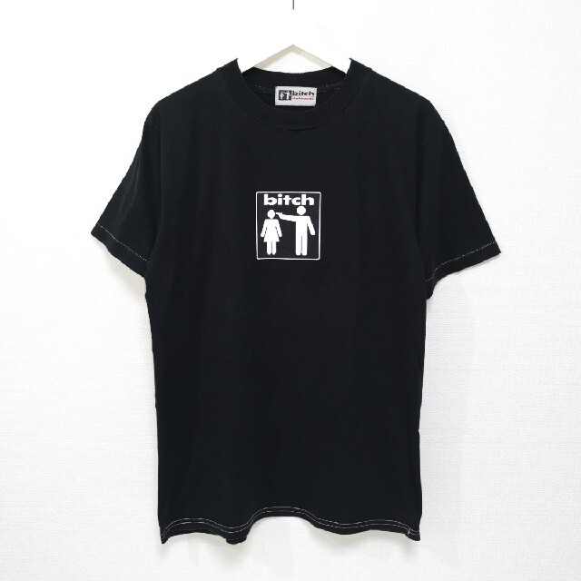 M 90s bitch skateboards ビッチ Tシャツ 黒 USA製