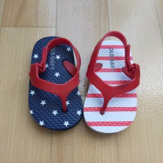 オールドネイビー(Old Navy)のオールドネイビー　アメリカ柄　星　ビーチサンダル　12cm(サンダル)