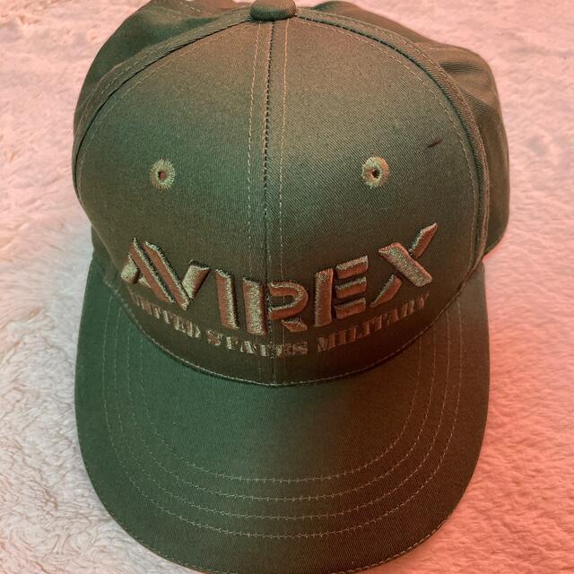 AVIREX(アヴィレックス)の帽子　緑　AVIREX キャンプ　ゴルフ メンズの帽子(キャップ)の商品写真