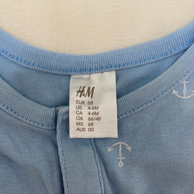 H&M(エイチアンドエム)のノースリーブロンパース キッズ/ベビー/マタニティのベビー服(~85cm)(ロンパース)の商品写真