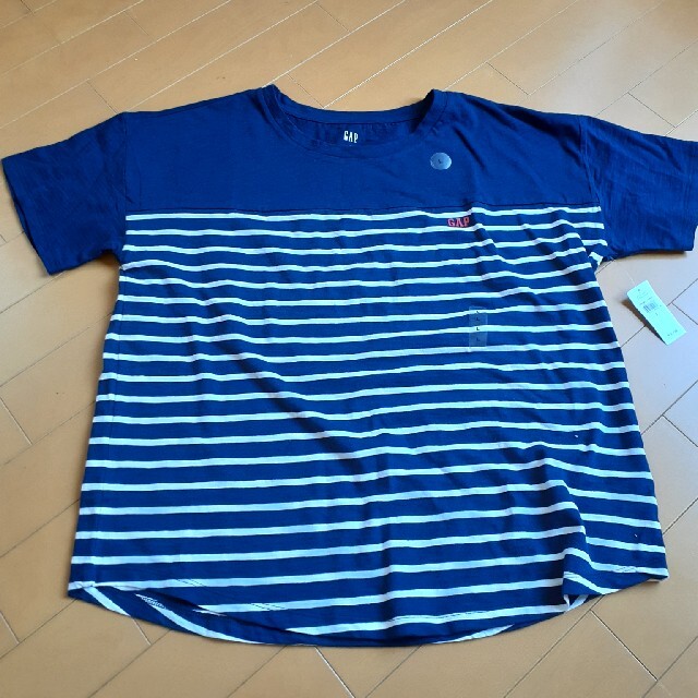 GAP(ギャップ)の【新品】GAPボーダーTシャツL レディースのトップス(Tシャツ(半袖/袖なし))の商品写真