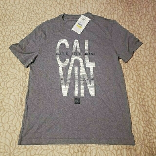 シーケーカルバンクライン(ck Calvin Klein)のcK カルバンクラインジーンズ メンズ ロゴ入りTシャツ US M(Tシャツ/カットソー(半袖/袖なし))