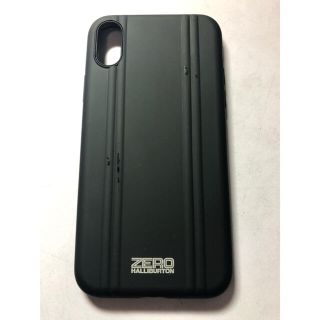 ゼロハリバートン(ZERO HALLIBURTON)のゼロハリバートン  iPhoneX用ケース　黒(iPhoneケース)