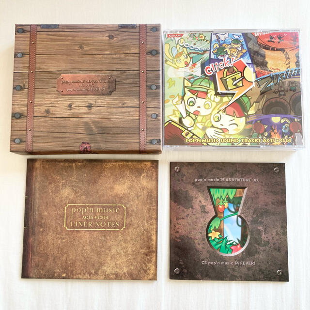 KONAMI(コナミ)のpop'n music sound tracks AC15❤︎CS14（初回盤） エンタメ/ホビーのCD(ゲーム音楽)の商品写真