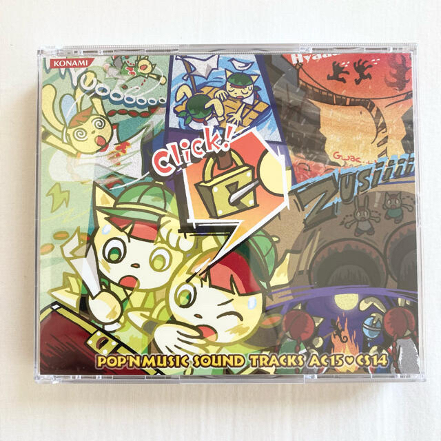 KONAMI(コナミ)のpop'n music sound tracks AC15❤︎CS14（初回盤） エンタメ/ホビーのCD(ゲーム音楽)の商品写真