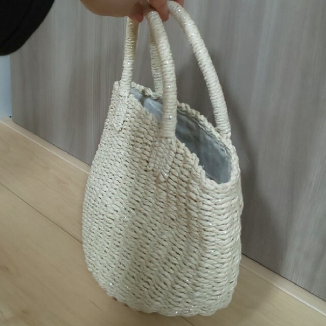 しまむら(シマムラ)のキラキラ　かごバッグ レディースのバッグ(かごバッグ/ストローバッグ)の商品写真