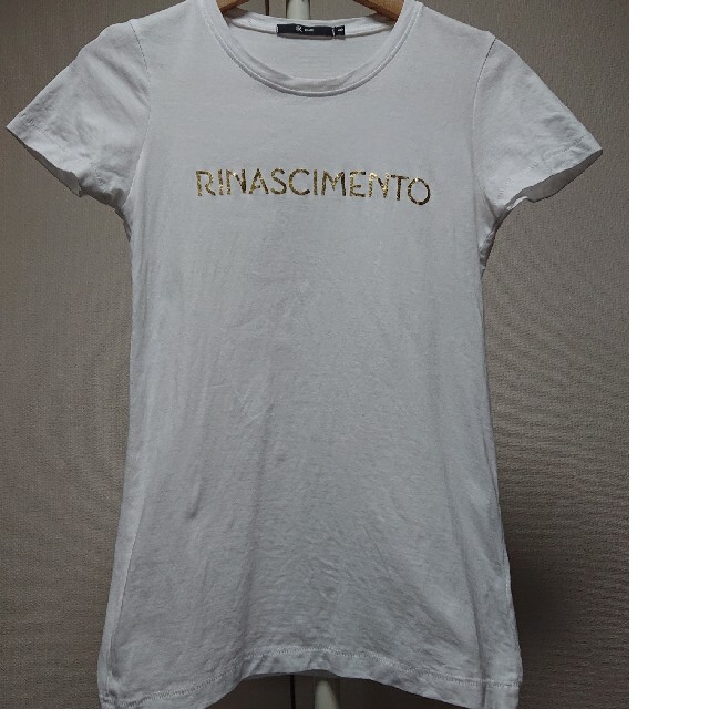 RINASCIMENTO(リナシメント)のリナシメント S  白 Ｔシャツ レディースのトップス(Tシャツ(半袖/袖なし))の商品写真