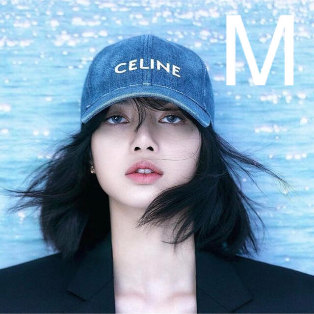 CELINE ベースボールキャップ / ブルー デニムレディースモデル M | フリマアプリ ラクマ