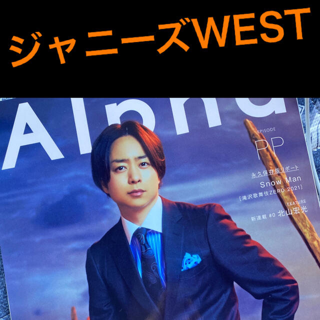 ジャニーズWEST(ジャニーズウエスト)のTVガイドアルファPP  vol.42 WEST.切り抜き エンタメ/ホビーの本(アート/エンタメ)の商品写真