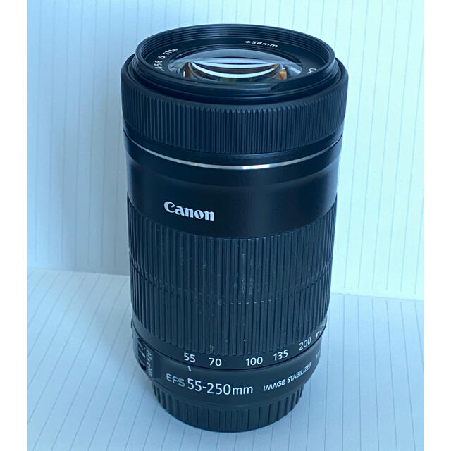 Canon(キヤノン)のEF-S 55-250mm F4-5.6 IS STM スマホ/家電/カメラのカメラ(レンズ(ズーム))の商品写真