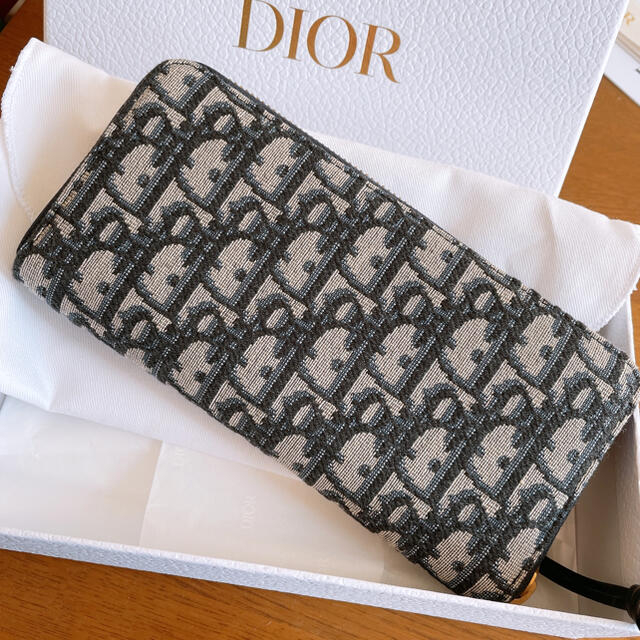 Christian Dior - クリスチャンディオール　オブリーク　ラウンドファスナー　長財布