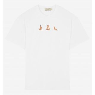 メゾンキツネ(MAISON KITSUNE')の【新品未使用】メゾンキツネ 白 Tシャツ 半袖(Tシャツ(半袖/袖なし))