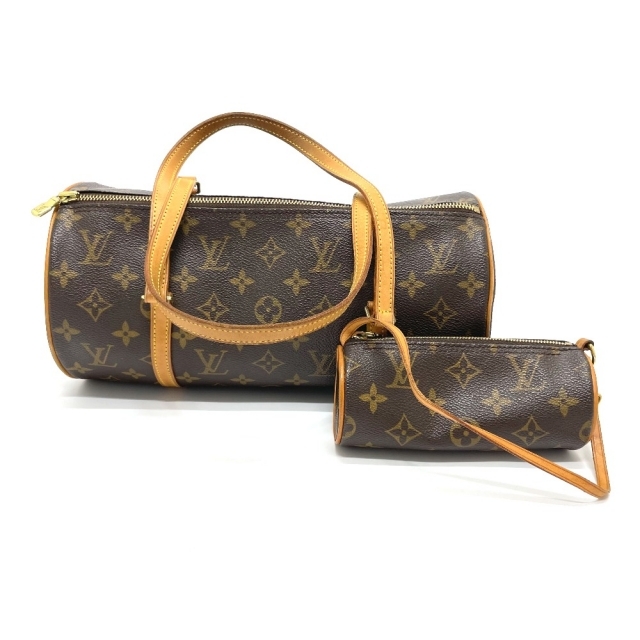 LOUIS VUITTON(ルイヴィトン)のルイヴィトン LOUIS VUITTON パピヨン30 ポーチ付き M51385 モノグラム セミショルダーバッグ ショルダーバッグ モノグラムキャンバス ブラウン レディースのバッグ(ショルダーバッグ)の商品写真