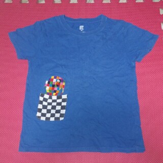 グラニフ(Design Tshirts Store graniph)の半袖Tシャツ　130cm ELMER ブルー(Tシャツ/カットソー)