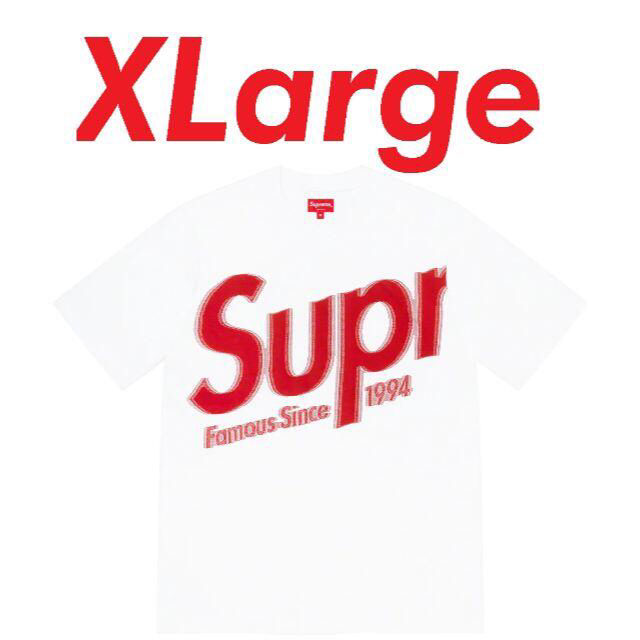 Supreme Intarsia Spellout S/S Top XL 白