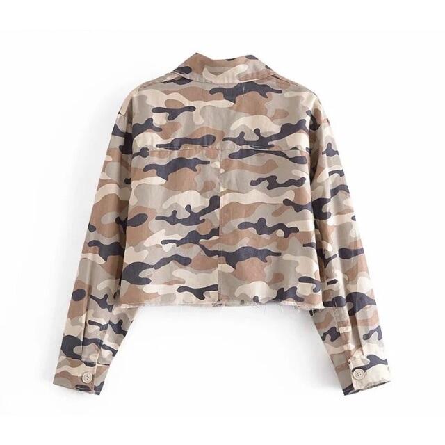 ZARA - 🍀5月新作🎏4407◇迷彩柄 シャツ ジャケットの通販 by